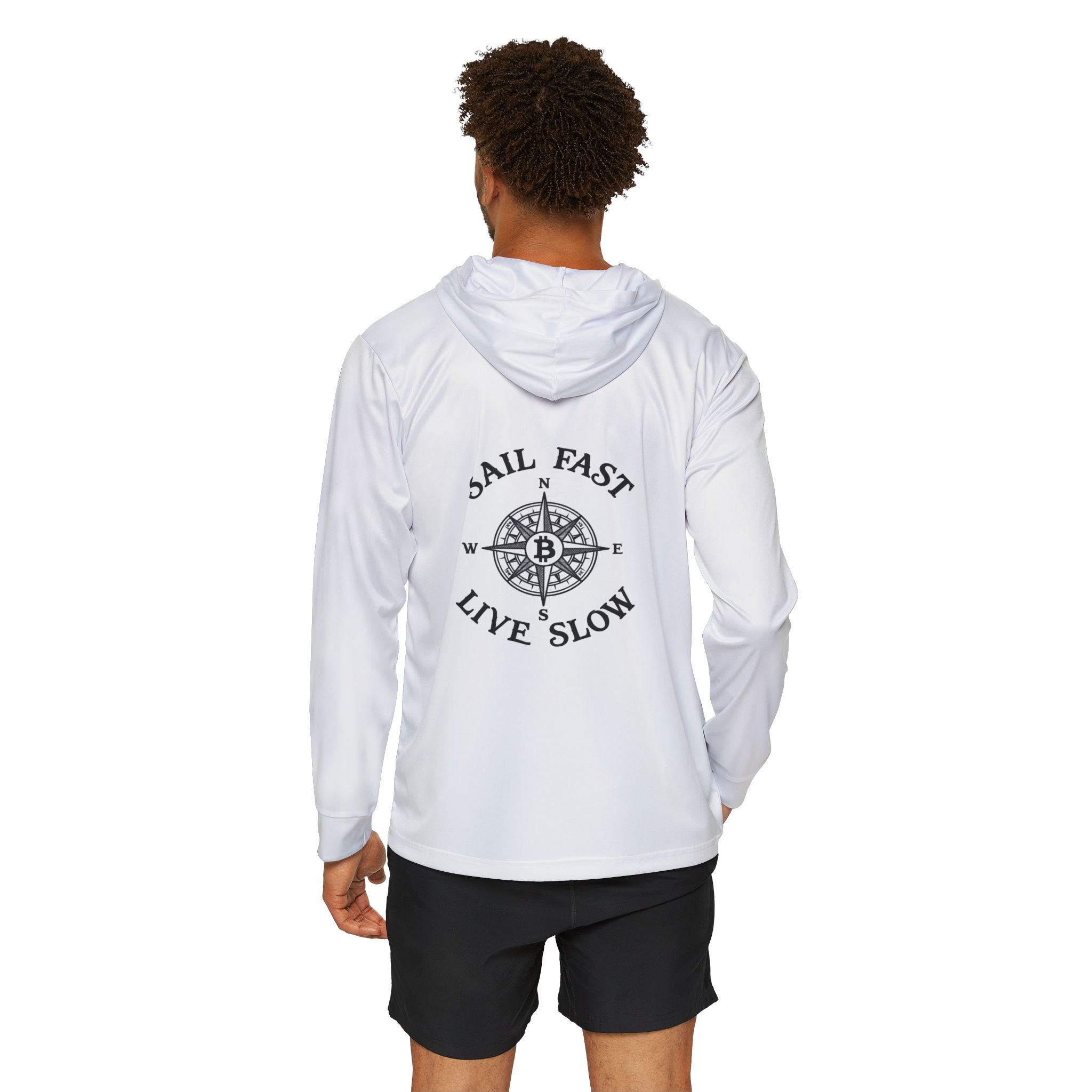 Sail Fast Live Slow Hoodie — Men's Lightweight Nautical Sports Warmup