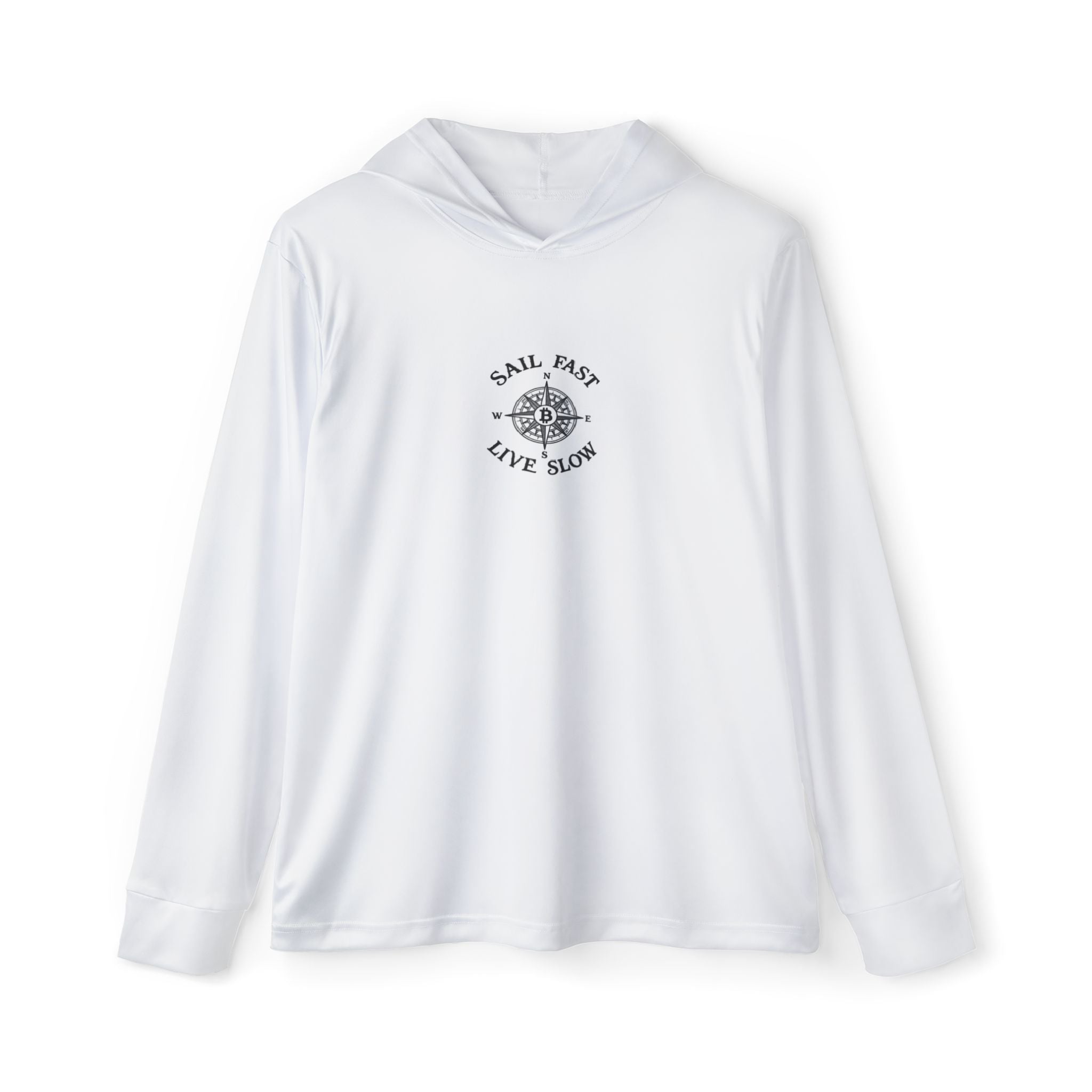 Sail Fast Live Slow Hoodie — Men's Lightweight Nautical Sports Warmup